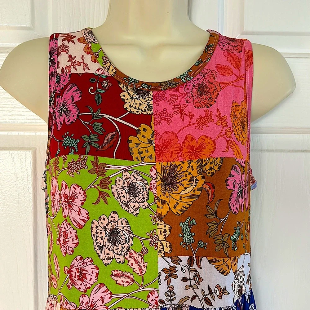 Johnny Was Multicolor Cute Boho Floral Sleeveless Dress **Size XS** 🌸🌺 - Picture 3 of 7